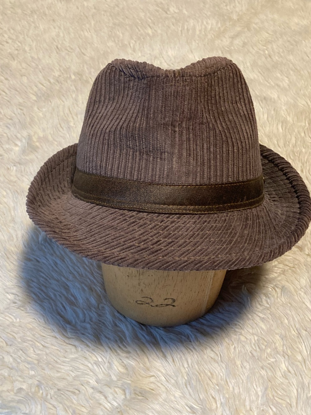 Stetson FEDORA Cotton Reverse Corduroy Trilby Western Tan Brown Fedora Sz XL